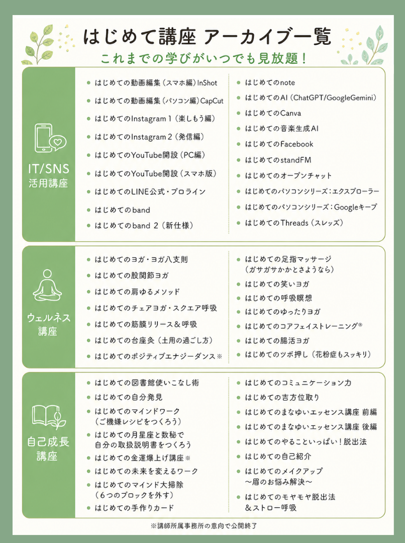 2026年5月現在アーカイブ一覧