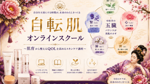 自転肌オンラインスクール～肌育から整えるQOLを高めるスキンケア講座～