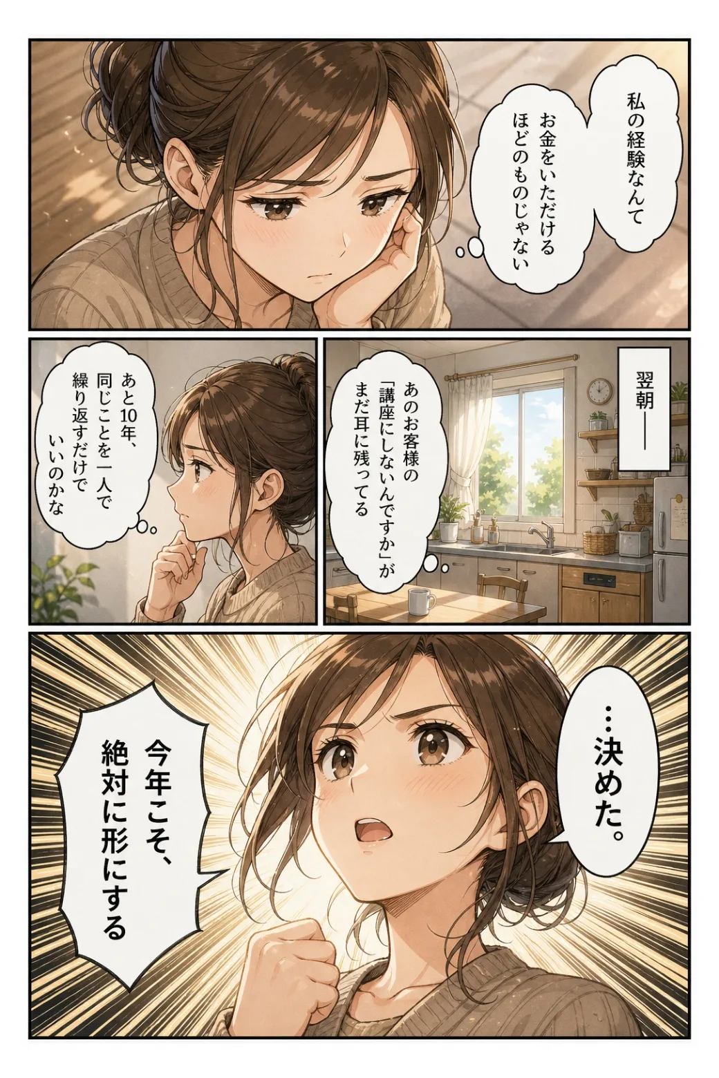 決めた。今年こそ、絶対に形にする