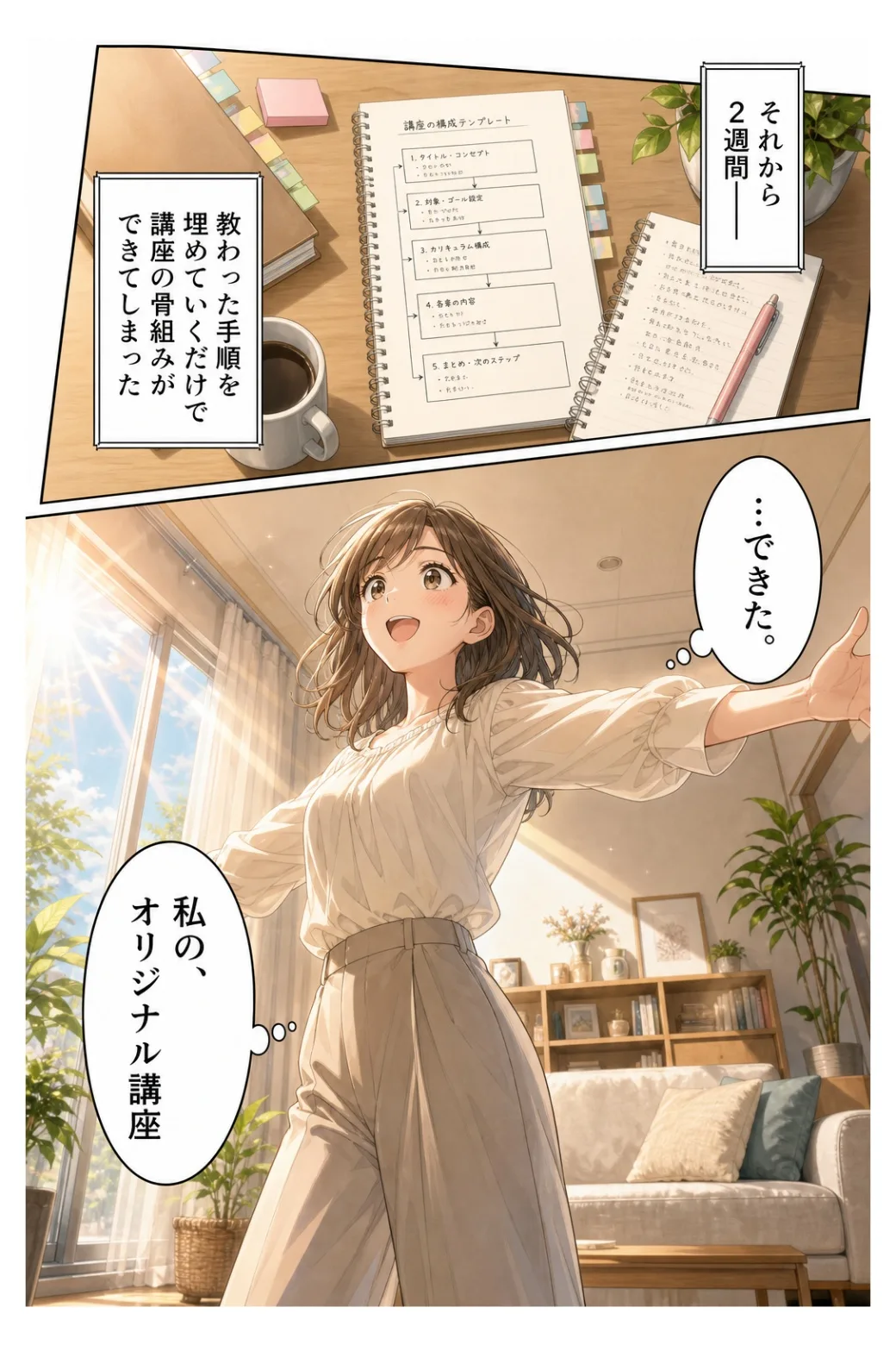 それから2週間。できた。私の、オリジナル講座